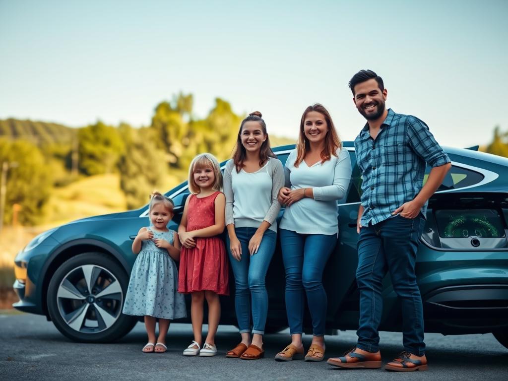 Elektroauto Familie