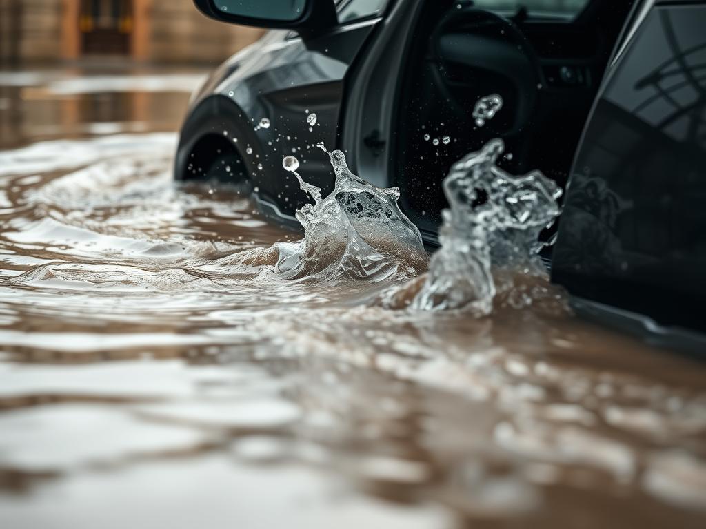 Fahrzeugsicherung nach Überschwemmung