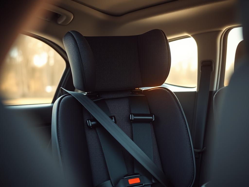 Kindersitz mit dem Gurt