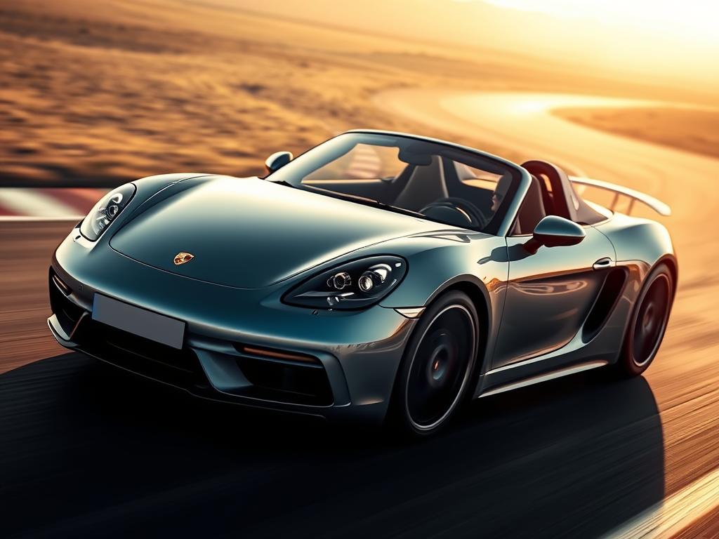 Porsche Boxster Elektro Testfahrt