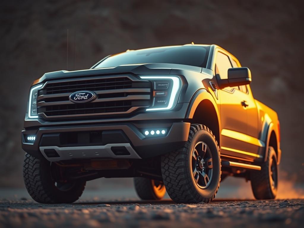 Außendesign LED Frontgestaltung elektrischer Pick-up Außendesign LED Frontgestaltung elektrischer Pick-up