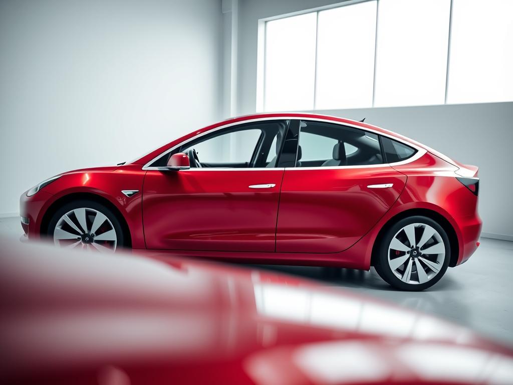 Tesla Model 3 Rot
