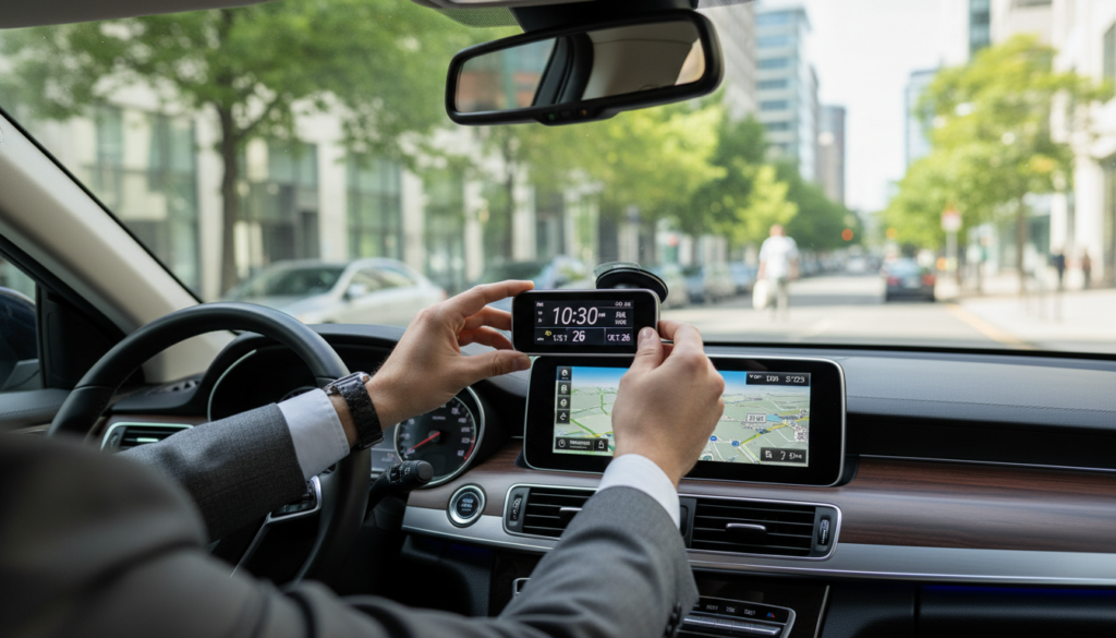 Elektronische Parkscheibe einstellen