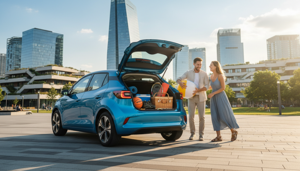 Günstiges E-Auto mit großem Kofferraum