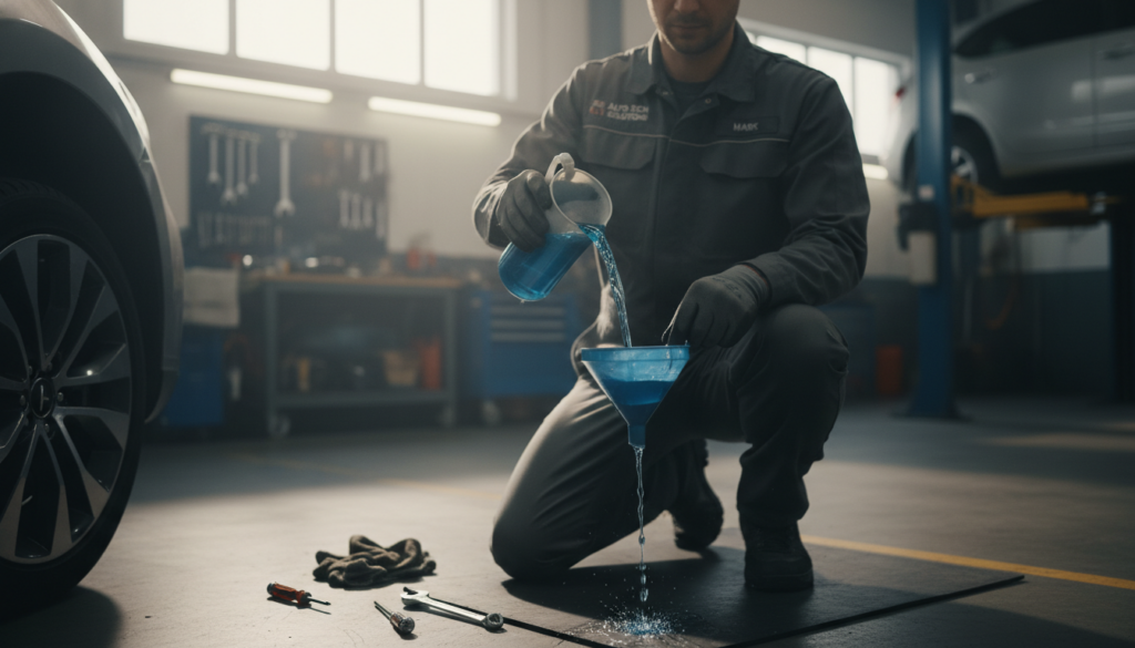 Kühlmittel Auto nachfüllen