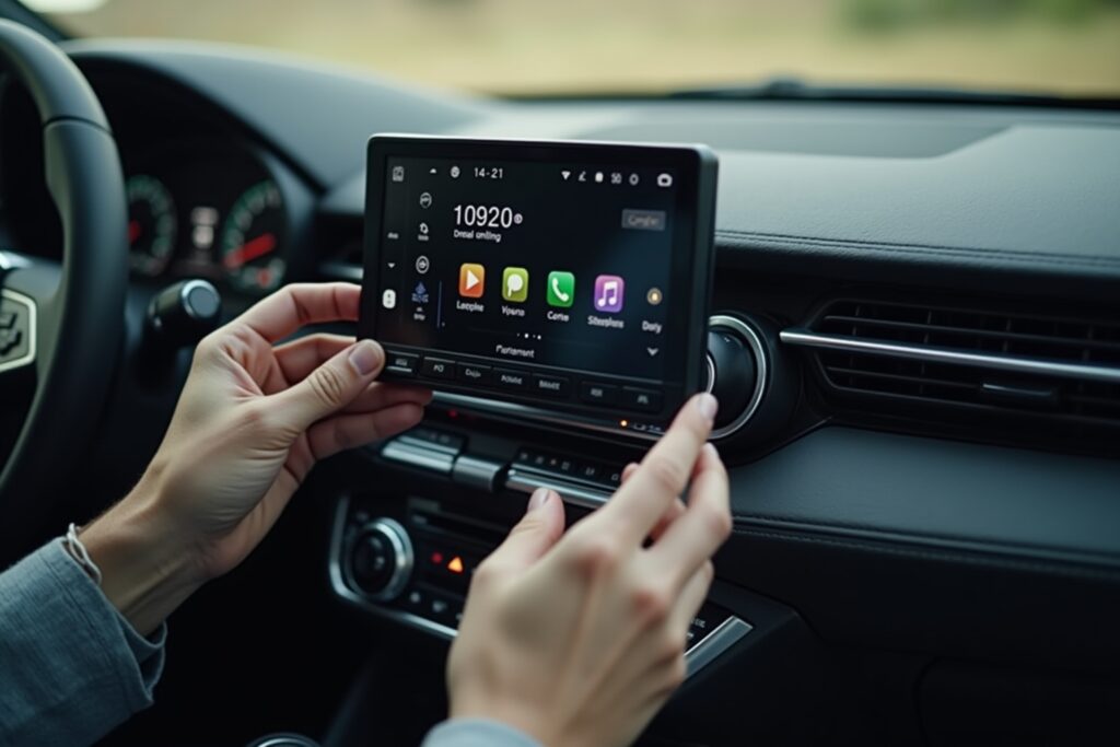 autoradio mit bluetooth-Titel